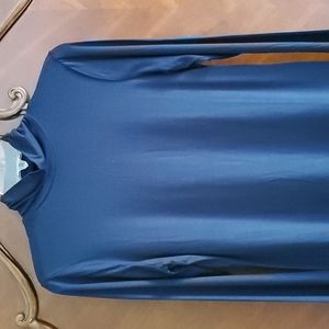 Chico's Navy Ruched Turtleneck